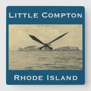  West Island, Sakonnet - Kleine Compton, RI Vierkante Klok