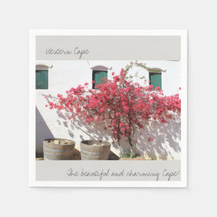 West-Kaapse wijnboerderij landschap papieren serve Servet