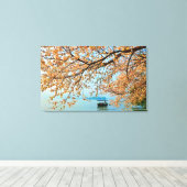 West Lake in Hangzhou, China Stretched Canvas Pri (Insitu (Houten vloer))
