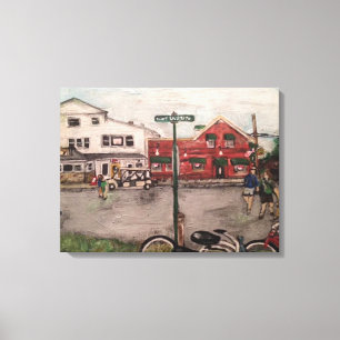 "West Lakeshore Drive" Kelley's Island, Ohio Canvas Afdruk