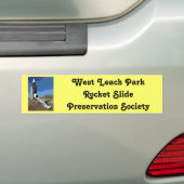West Leach Park Rocket Slide PreservSociety Bumpersticker (Op auto)