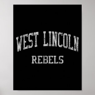 West Lincoln High School Hs Lincolnton Nc Antiek  Poster