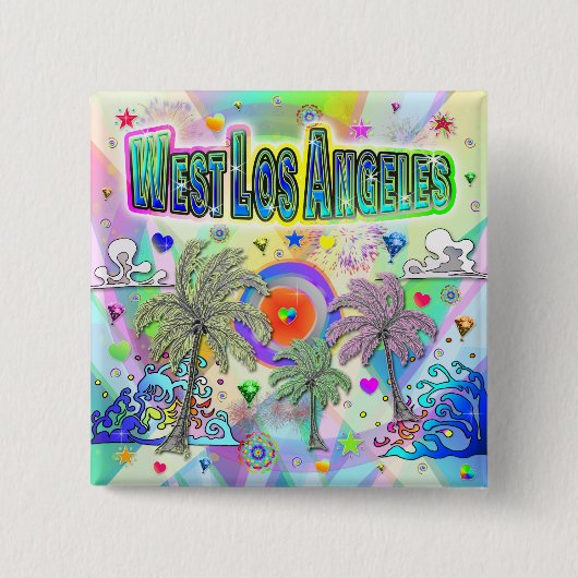 West Los Angeles Deep Dream Button (Voorkant)