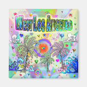 West Los Angeles Deep Dream Magnet (Devant)