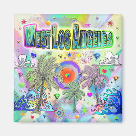 West Los Angeles Deep Dream Magnet Magneet
