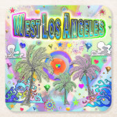 West Los Angeles Deep Dream Onderzetter (Voorkant)