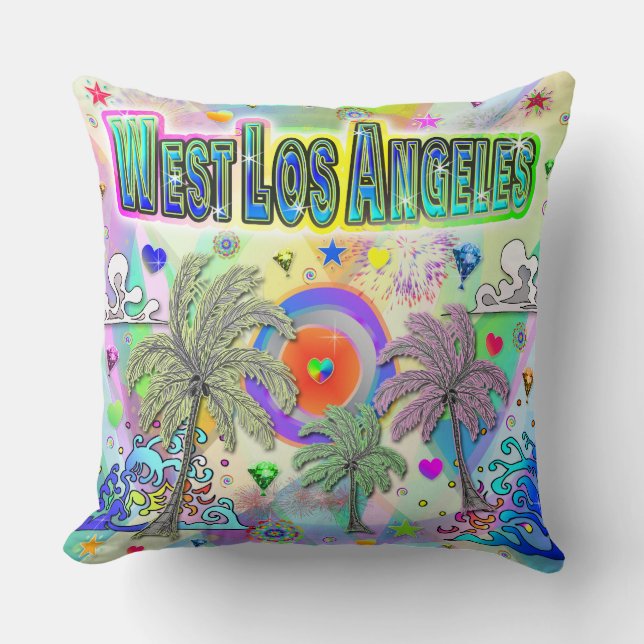 West Los Angeles Deep Dream Pillow Kussen (Voorkant)