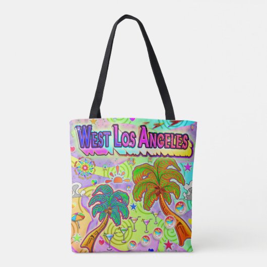 West Los Angeles Vacation Target Canvas tas (Achterkant)