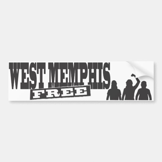 West Memphis Drie bumper sticker (Voorkant)