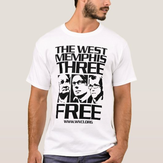 West Memphis Three. Vrij. Licht T-shirt (Voorkant)