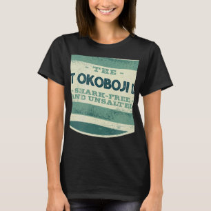 West Okoboji Lake Shark Free and Unsaled Camping T-shirt