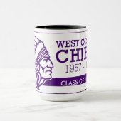 WEST ORANJE CHIEFS 15 OUNCE COFFEE MOK 1974 (Midden)