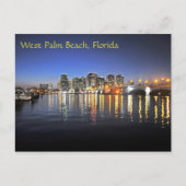 West Palm Beach bij schemering Briefkaart (Voorkant)