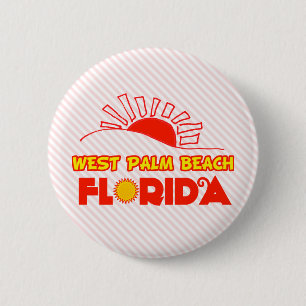 West Palm Beach, Florida Ronde Button 5,7 Cm