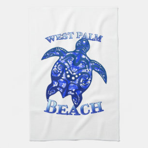 West Palm Beach Florida Vakantie Stam Schildpad Theedoek