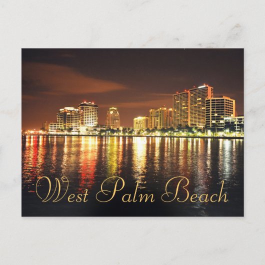 West Palm Beach, Florida, VS Briefkaart (Voorkant)