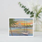 West Palm Beach Florida  zonsondergang Briefkaart (Staand voorkant)