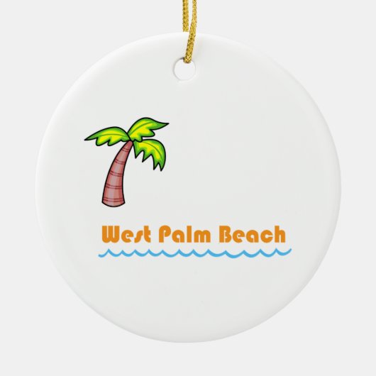 West Palm Beach Keramisch Ornament (Voorkant)
