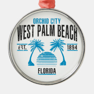 West Palm Beach Metalen Ornament