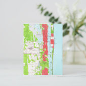  West Palm Beach & Palm Beach FL-kaart (1946) Briefkaart (Staand voorkant)