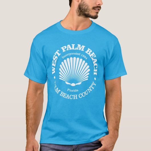 West Palm Beach (schelp) T-shirt (Voorkant)