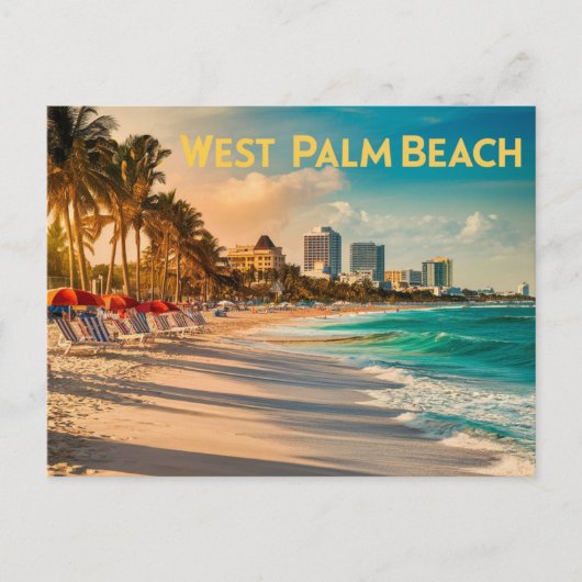  West Palm Beach, Verenigde Staten Briefkaart (Voorkant)