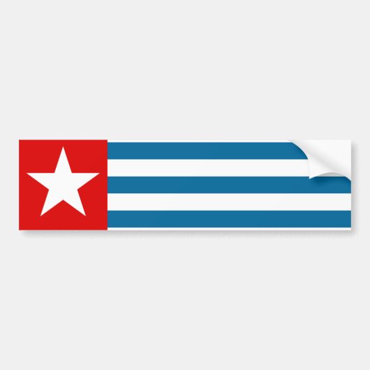 West-papua Bumpersticker (Voorkant)