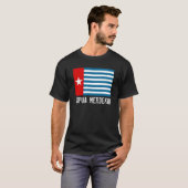 West Papua Merdeka! Morning Star Flag T-Shirt (Voorkant volledig)