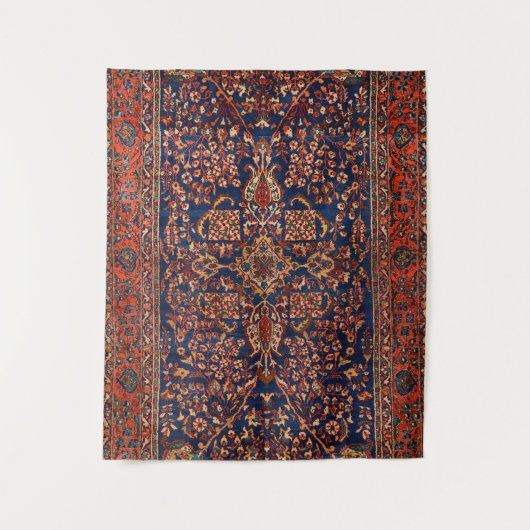 West Persia Royal Blue  Wandkleed (Voorkant)
