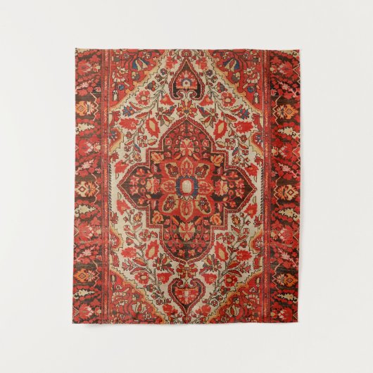 West Persia Sarouk Burnt Red Sinaasappel Wandkleed (Voorkant)