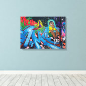 West Philly Graffiti Canvas Afdruk (Insitu (Houten vloer))
