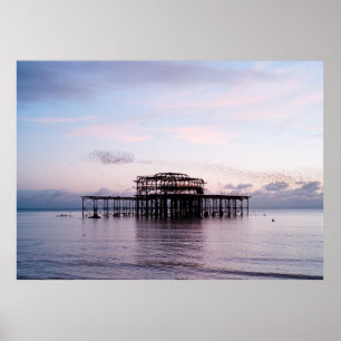 West Pier, Brighton & Hove, Engeland Poster