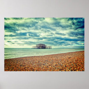 WEST PIER - BRIGHTON & HOVE, OOST-SUSSEX POSTER