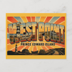 West Point Lighthouse Prince Edward Island Briefkaart