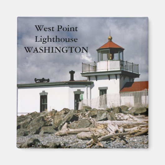 West Point Lighthouse, Washington Magnet (Devant)
