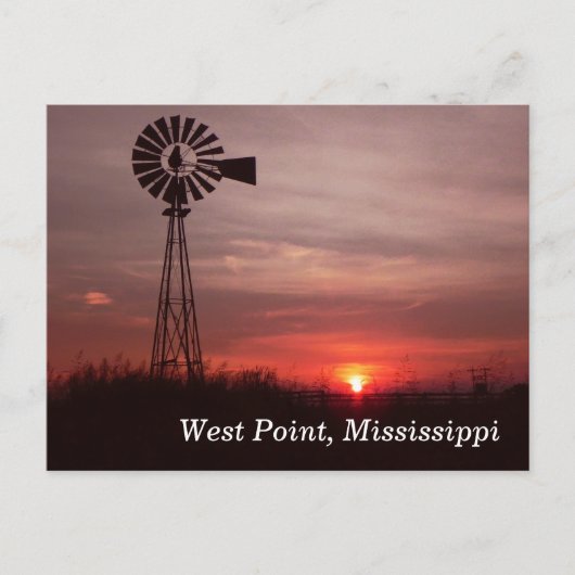 West Point, Mississippi carte postale (Devant)