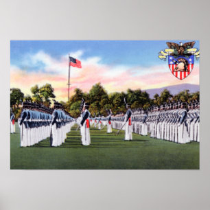 West Point New York Dress Parade Militaire Academi Poster
