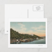 West Point, NY - Uitzicht van Harbour op de Hudson Briefkaart (Voorkant / Achterkant)