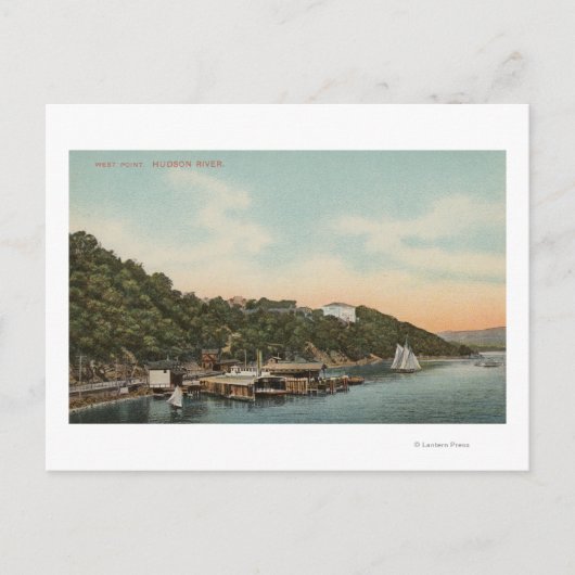 West Point, NY - Uitzicht van Harbour op de Hudson Briefkaart (Voorkant)