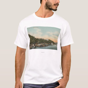 West Point, NY - Uitzicht van Harbour op de Hudson T-shirt