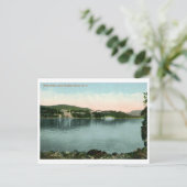 West Point vanaf Hudson River, NY Vintage Briefkaart (Staand voorkant)