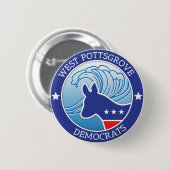 West Pottsgrove Wave Button (Voorkant /achterkant)