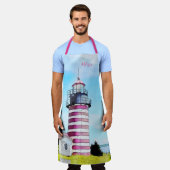 West Quoddy Berry Lubec Maine Lighthouse Schort (Gedragen)