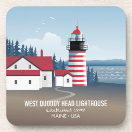 West Quoddy Head Lighthouse Bier Onderzetter