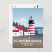 West Quoddy Head Lighthouse Briefkaart (Voorkant / Achterkant)