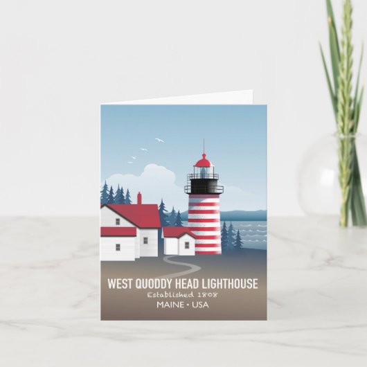 West Quoddy Head Lighthouse Kaart (Voorkant)