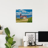 West Quoddy Head Lighthouse, Lubec, Maine Poster (Thuiskantoor)