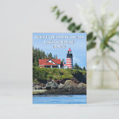 West Quoddy Head Lighthouse, Maine Briefkaart (Staand voorkant)
