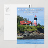 West Quoddy Head Lighthouse, Maine Briefkaart (Voorkant / Achterkant)