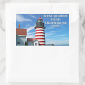 West Quoddy Head Lighthouse, Maine Stickers (Tas)